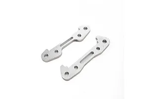 Losi Steel Front Hinge Pin Brace Set - Silver