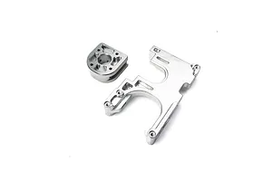 Losi Aluminium Motor Mount and Mounting Block - Silver