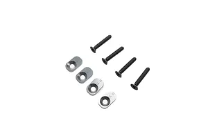 Losi Aluminium 13.0/21.0 Motor Mount Inserts 4Pcs - Silver