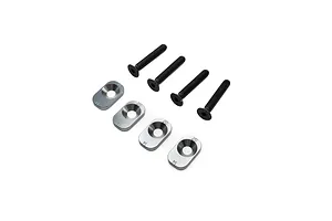 Losi Aluminium 14.0/20.0 Motor Mount Inserts 4Pcs - Silver