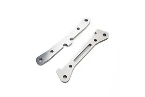 Losi Aluminium Rear Hinge Pin Brace Set - Silver