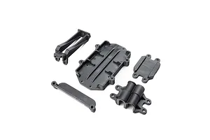 Losi ESC Tray, Switch and IC5 Plug Mount - Black
