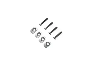 Losi Aluminium 15.5/18.5 Motor Mount Inserts 4Pcs - Silver