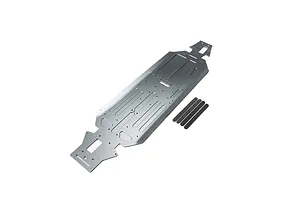 Losi Aluminium 5mm Main Chassis Plate - Silver