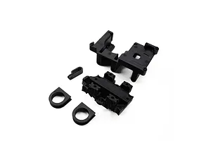 Losi Rear and Top Centre Diff Mount with Bearing Inserts - Black
