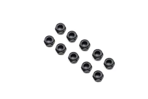 Losi Steel 6mm Nyloc Nuts 10Pcs