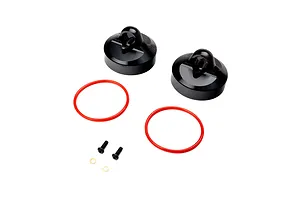 Losi Aluminium Bleeder Shock Caps 2Pcs - Black