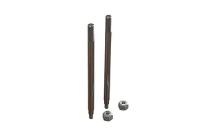 Pro-Line Aluminium Rear PowerStroke Shock Shafts 2Pcs - Silver