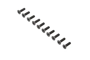 Losi 4x12mm Fine Thread Countersunk Head Screws 10Pcs