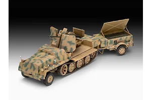 Revell 1/72 sWS with Flak43 and Sd.Ah58 Ammo Trailer Scaled Plastic Model Starter Kit image 8