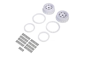 Pro-Line 3.1" Beadlock Rims with Rings 2Pcs - White