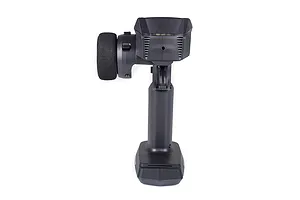 Rear view of the Sense Innovations S10 2.4Ghz 10ch RC transmitter showing the handle, steering wheel, and trigger mechanism.