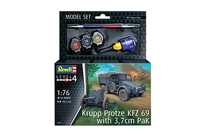 Revell 1/76 Krupp Protze KFZ 69 with 3.7cm Pak Scaled Plastic Model Starter Kit image 11