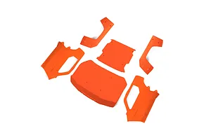 Losi Complete Body Panel Set - Fluorescent Orange