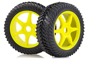 HSP 2.8" Off Road Tyres on Yellow Rims - Wheels 2Pcs image 15644