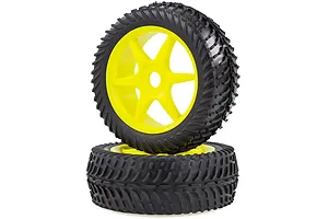 HSP 2.8" Off Road Tyres on Yellow Rims - Wheels 2Pcs image 15645