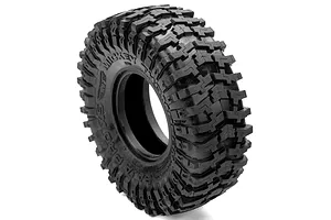 A single Pro-Line 1.9 inch Mickey Thompson Baja Pro XS crawler tyre shown from a three-quarter angle against a white background.