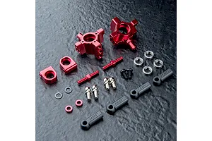 MST Aluminium Rear Hub Set 2Pcs - Red