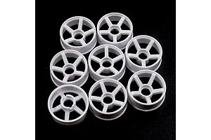 Yeah Racing 0.7" (Adjustable Offset) Narrow Rims 8Pcs - White