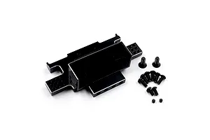 Yeah Racing Aluminium Rear Bulkhead - Black