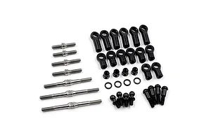 Yeah Racing 64 Titanium Turnbuckle &amp; Steering Tie-Rod Set