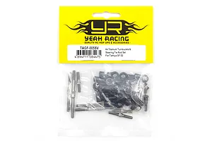 Yeah Racing 64 Titanium Turnbuckle &amp; Steering Tie-Rod Set for Tamiya GF-02 in original retail packaging.
