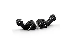 Yeah Racing Aluminium Front Steering Hubs 2Pcs - Black