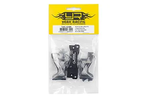 Yeah Racing TARC-023BK aluminium servo mount and chassis brace set for Team Associated RC10 4WD in original retail packaging.