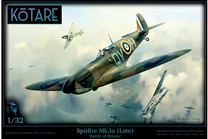 Kotare 1/32 Spitfire Mk.Ia (Late) 'Battle of Britain' Scale Model Kit with Oz Ace Pilot