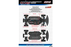 Killerbody Mars KR10 RC Rally Car Electric 4WD 1/10 Scale Kit image 4