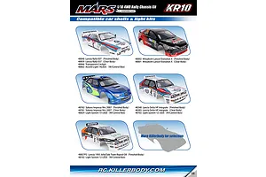 Killerbody Mars KR10 RC Rally Car Electric 4WD 1/10 Scale Kit image 9