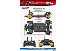 Killerbody Mars KR10 Lancia Stratos RC Rally Car Electric 4WD 1/10 Scale Roller image 9