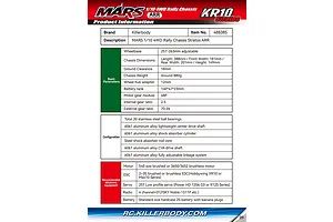 Killerbody Mars KR10 Lancia Stratos RC Rally Car Electric 4WD 1/10 Scale Roller image 14