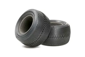 Tamiya 2.4" Rear Block Tyres with Foam Inserts 2Pcs