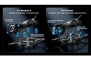 BetaFPV O4 Air Unit Bracket II - Clear Grey image 5