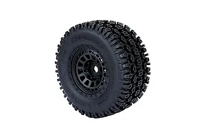 Method RC 3.8" Geoform Belted All-Terrain Tyres on Black Array Wheels - Glued Wheels 2Pcs