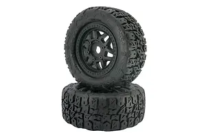 Method RC 3.3" Terraform Belted All-Terrain Tyres on Black Switch Rims - Glued Wheels 2Pcs