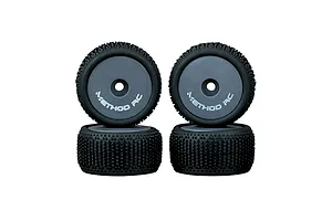 Method RC 1/28 NitraGrip Tyreson Grey Aero Wheels 4Pcs