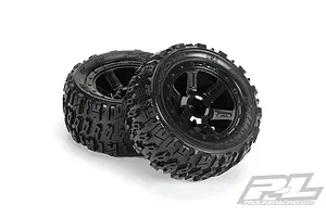 Pro-Line 2.2" Trencher on Black Desperado Rims - Glued Wheels 2Pcs image 15796