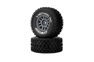 Method RC 1.2" Geoform All-Terrain Tyres on Grey 12 Spoke Rims - Glued Wheels 2Pcs