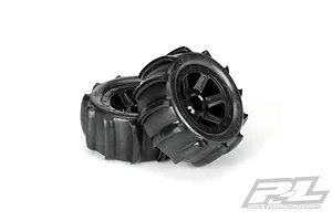 Pro-Line 2.2" Sling Shot on Black Desperado Rims - Glued Wheels 2Pcs image 15801