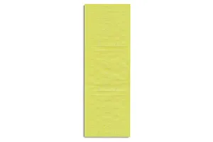 A sheet of yellow adhesive masking tape for a model kit, featuring pre-cut circular and geometric shapes for painting details.