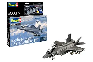 Revell 1/72 Lockheed Martin F-35a Lightning II Jet Scaled Plastic Model Kit Set