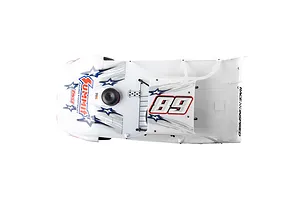 Losi 22S Dirt Late Model RC Dirt Oval Car Electric Brushless 2WD 1/10 Scale RTR Combo - White image 7