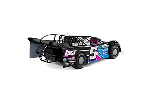 Losi 22S Dirt Late Model RC Dirt Oval Car Electric Brushless 2WD 1/10 Scale RTR - Blue image 14
