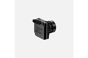 CaddxFPV Ratel 2 analog FPV camera in black, showing the rear casing with connectors and lens housing.