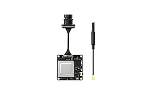 CaddxFPV Walksnail Avatar HD Mini 1S Lite FPV camera and video transmitter board with antenna.