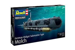 Revell 1/72 German Midget Submarine Type Newt Scaled Plastic Model Kit image 3