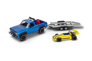 Revell 1/25 1978 Chevy 4X4 Pickup with Go-Kart &amp;amp; Trailer Scaled Plastic Model Kit image 2