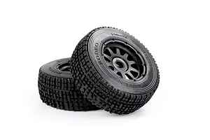 Rovan 1/5 5SC Tyres on Black Rims - Beadlock Wheels 2Pcs image 4